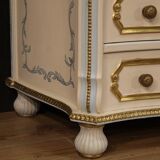 Italian dresser in lacquered, painted and gilded wood