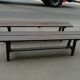 Paire de bancs anciens en bois massif