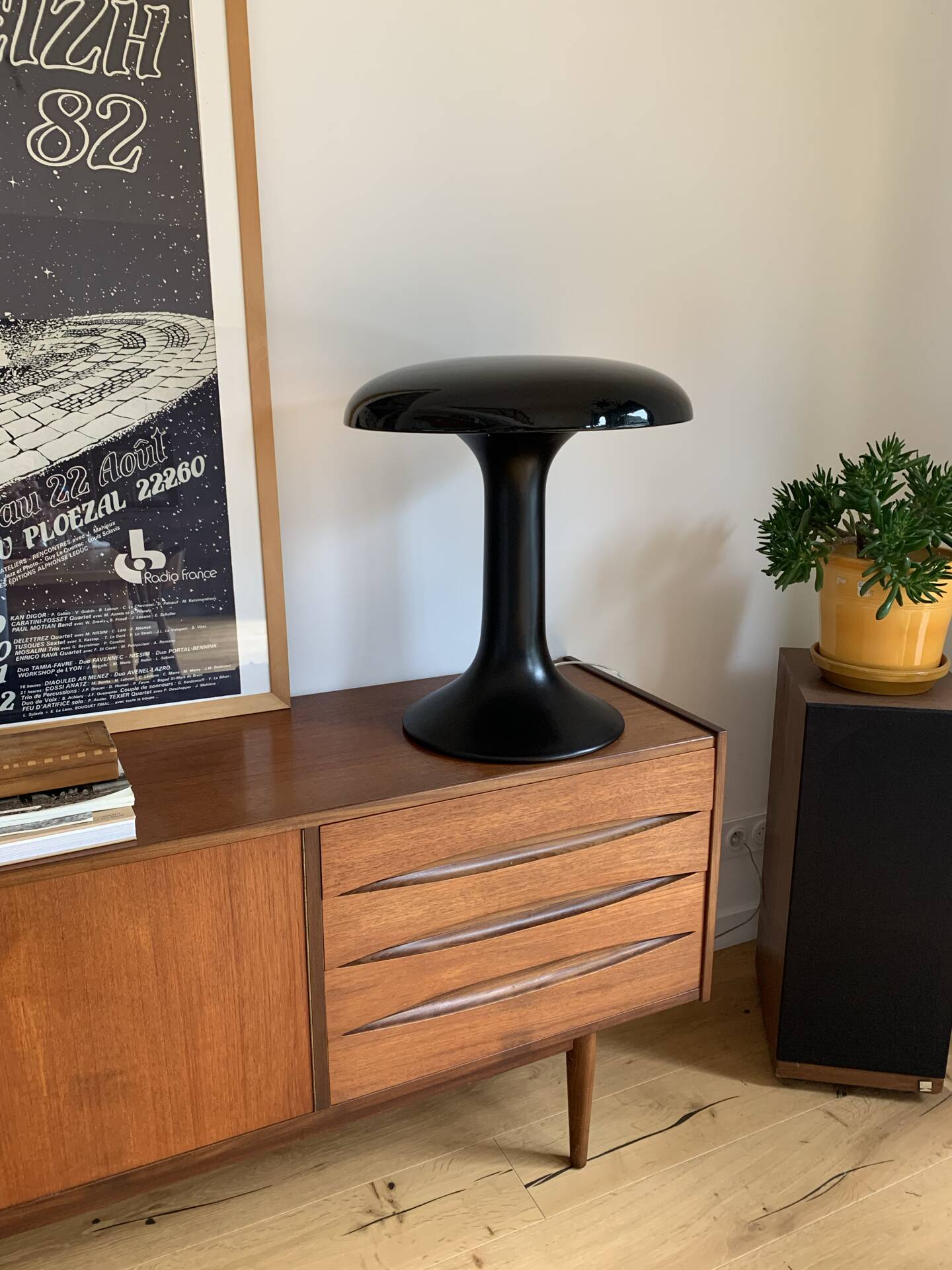 Large "Mushroom" Lamp FdC – Faïencerie de Charolles – 100% Ceramic