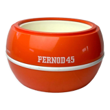 Vintage orange Pernod 45 ice bucket