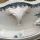 Saucière with a sticking plate earthenware iron earth the Amandinoise service Margot