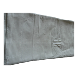 Old hand-embroidered linen sheet 2.42 x 3.17 m MR monogram Early 20th art deco
