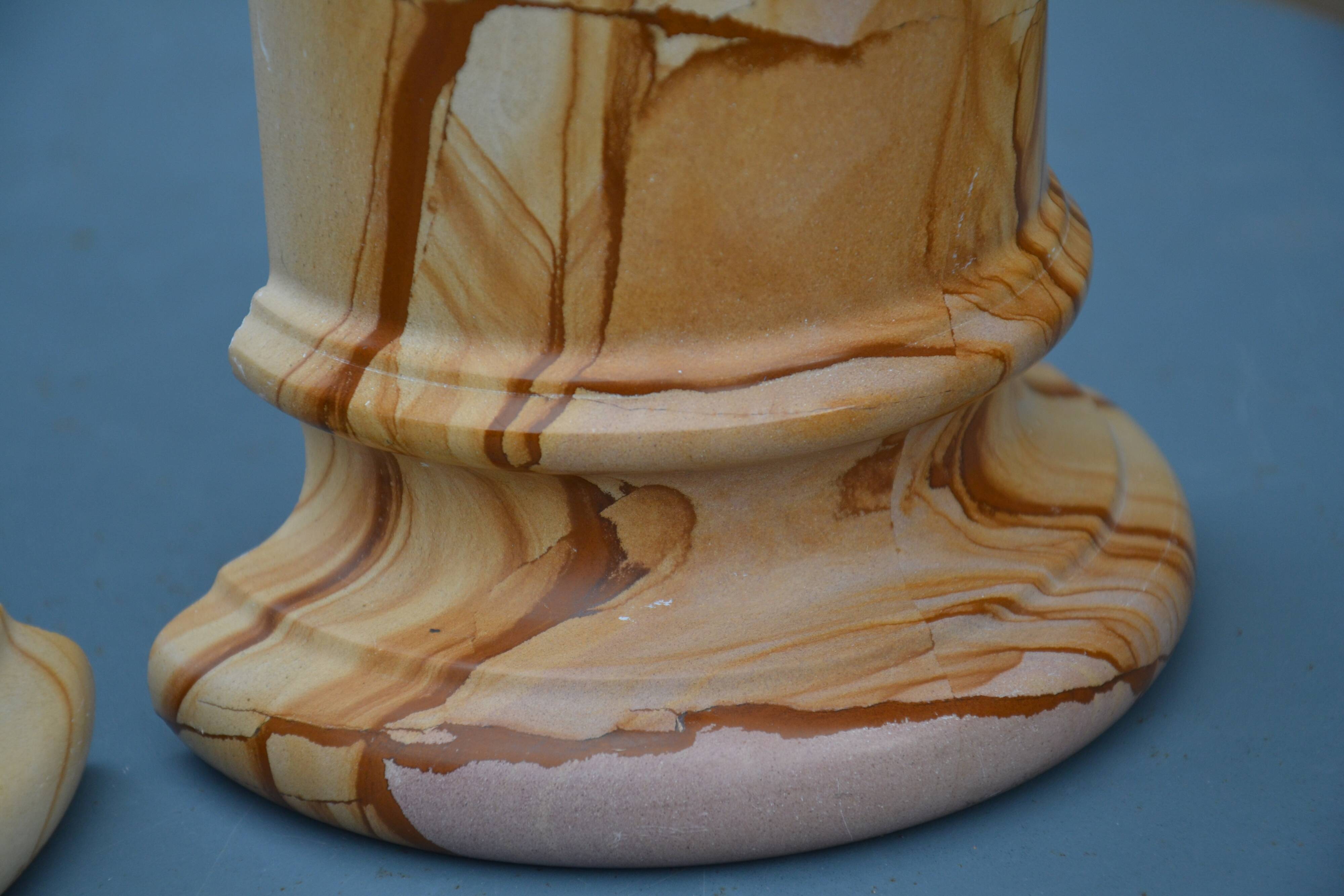 Pair of marble bookends