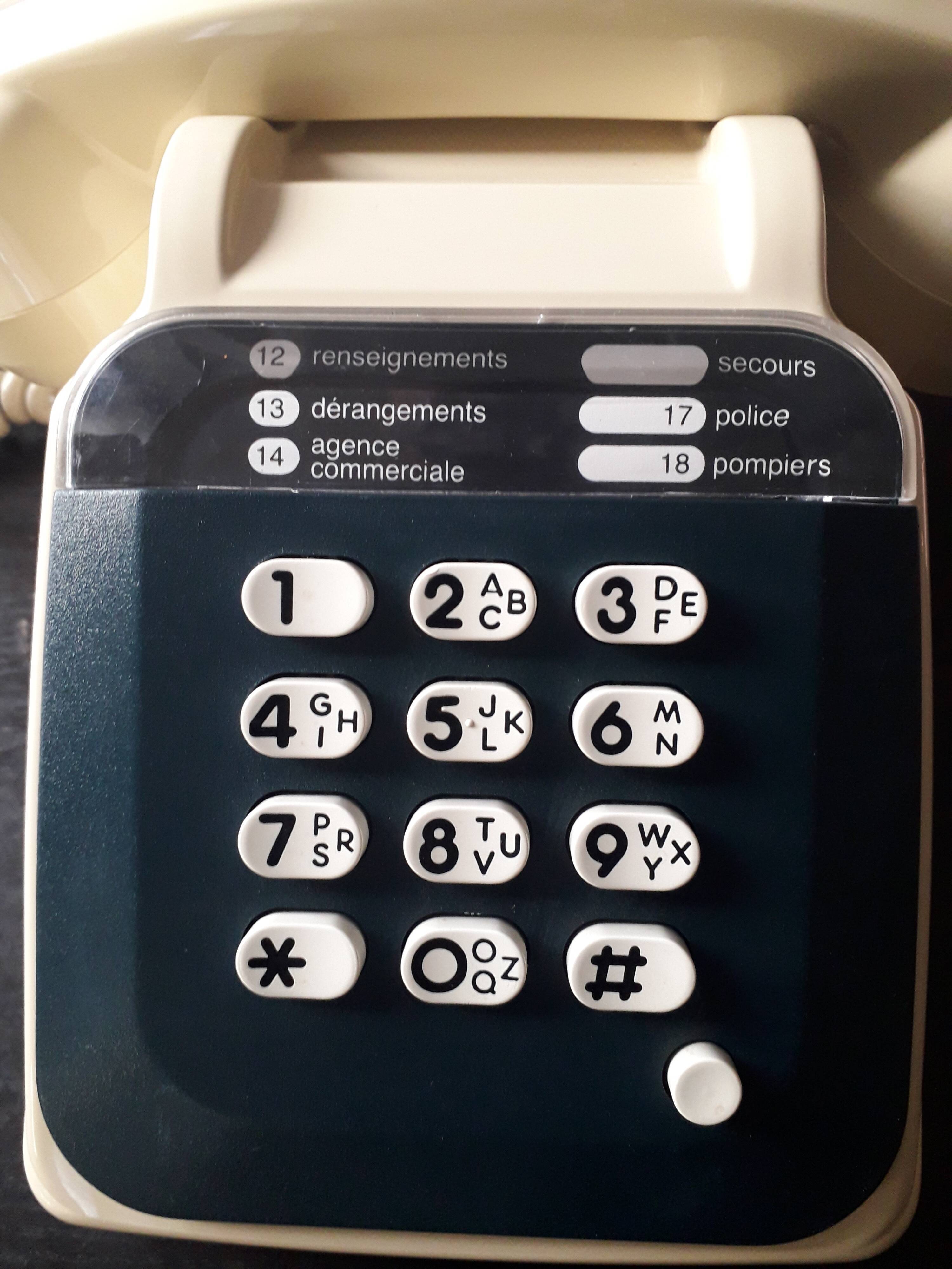 Phone vintage s63 socotel keyboard