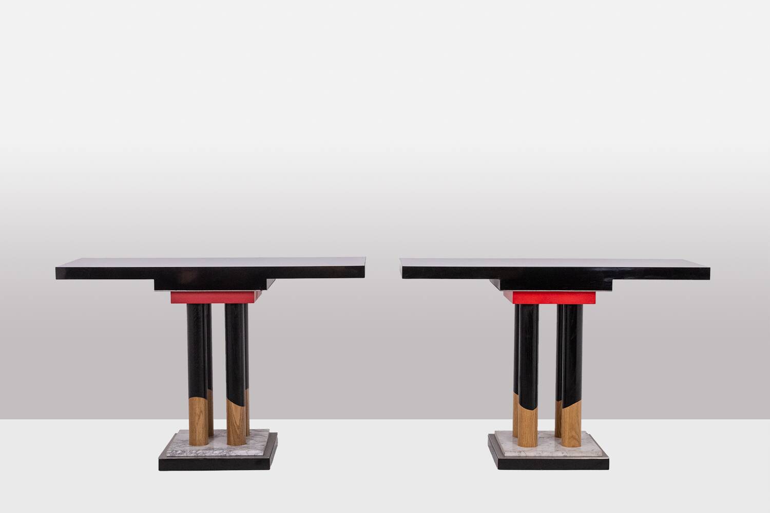 Pair of consoles. 1990s.