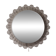 Large circular Boho wall lights with mirror in melted ice acrylic, 1970s