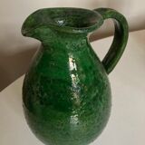 Vase pitcher in glazed clay Provence 1960