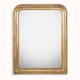 19th C Louis Philippe Mirror with Leaf Etchings
