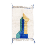 Beni Ouarain Moroccan Berber rug with colorful patterns 1.97x1.28m