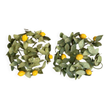 1 or 2 ceiling lights/wall lamps with a lemon fruit design, Art et Floristie collection.