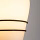 Large outdoor lamp made from metal and opal glass