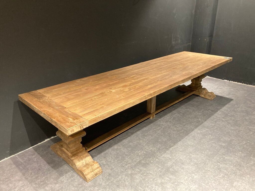 Solid chene table 300 x 100 cm