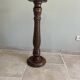 Twisted wooden stool
