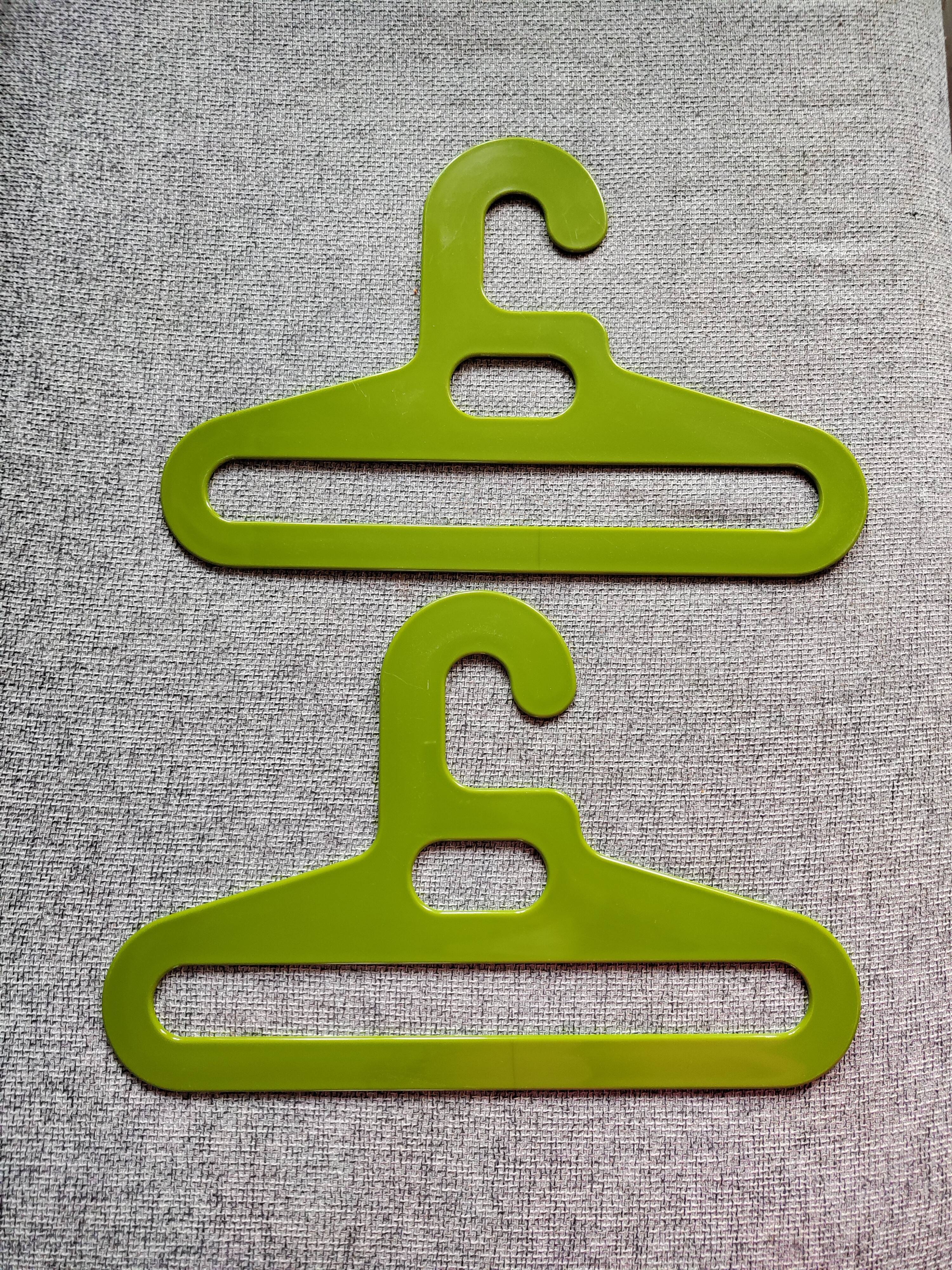 Vintage space age hangers from the 1970s