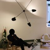Spider wall light with five fixed arms