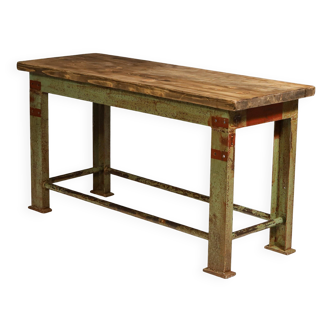 Industrial iron kitchen table from the 1950s, Czechoslovakia