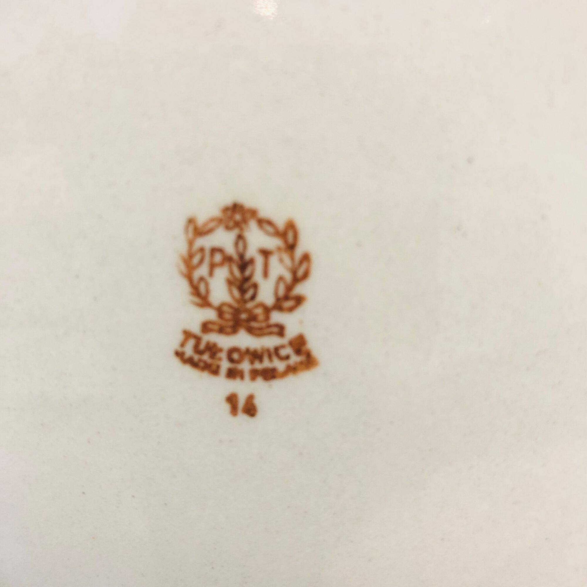 6 deep plates, Tulowice. Made in Poland.