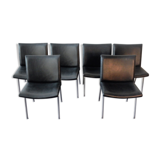 Set of 4 danish AP 40 airport chairs by Hans J. Wegner for A.P. Stolen, 1960