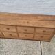 Furniture by trade eight large drawers raw wood