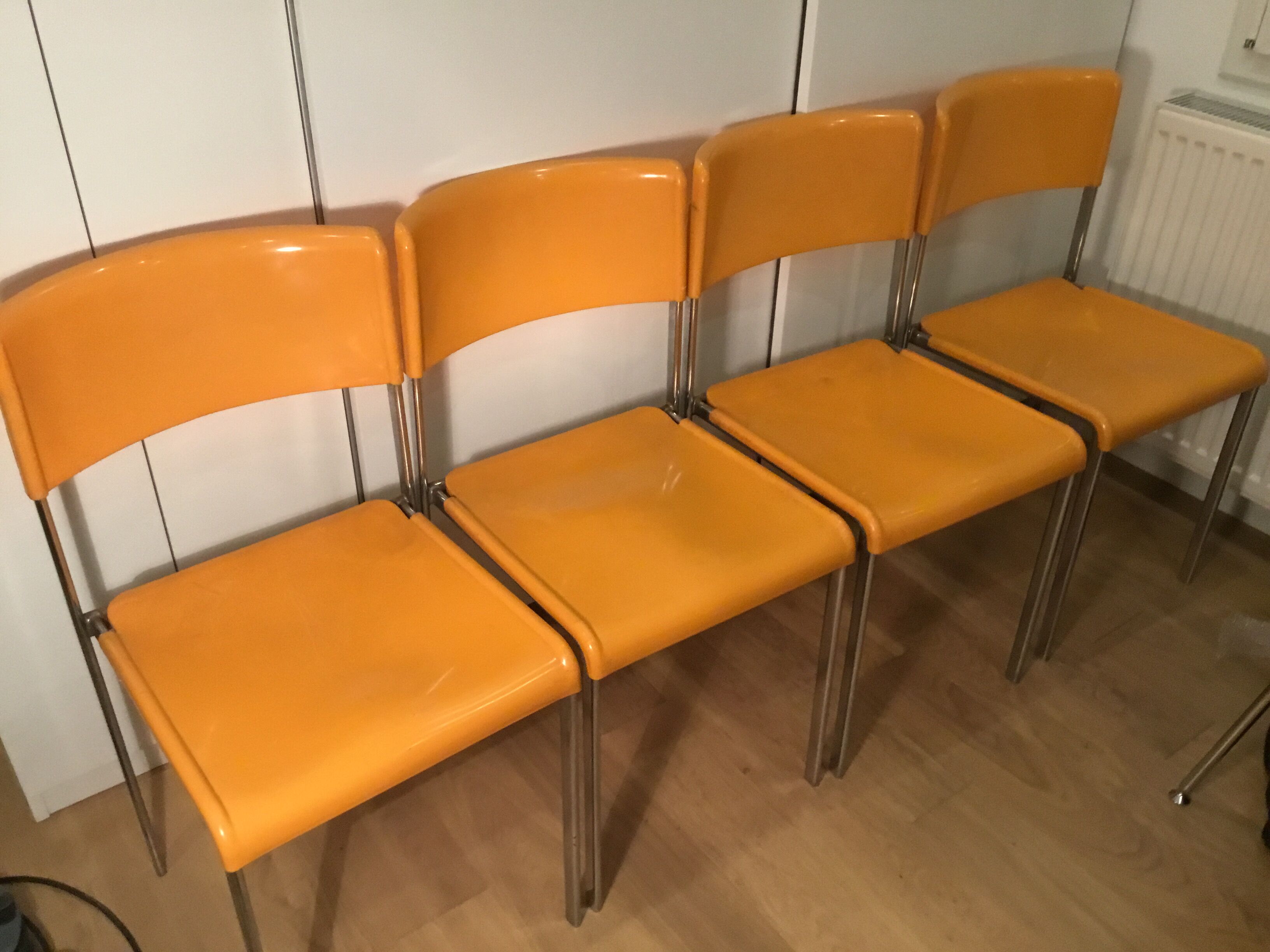 4 L303 chairs by Lafargue