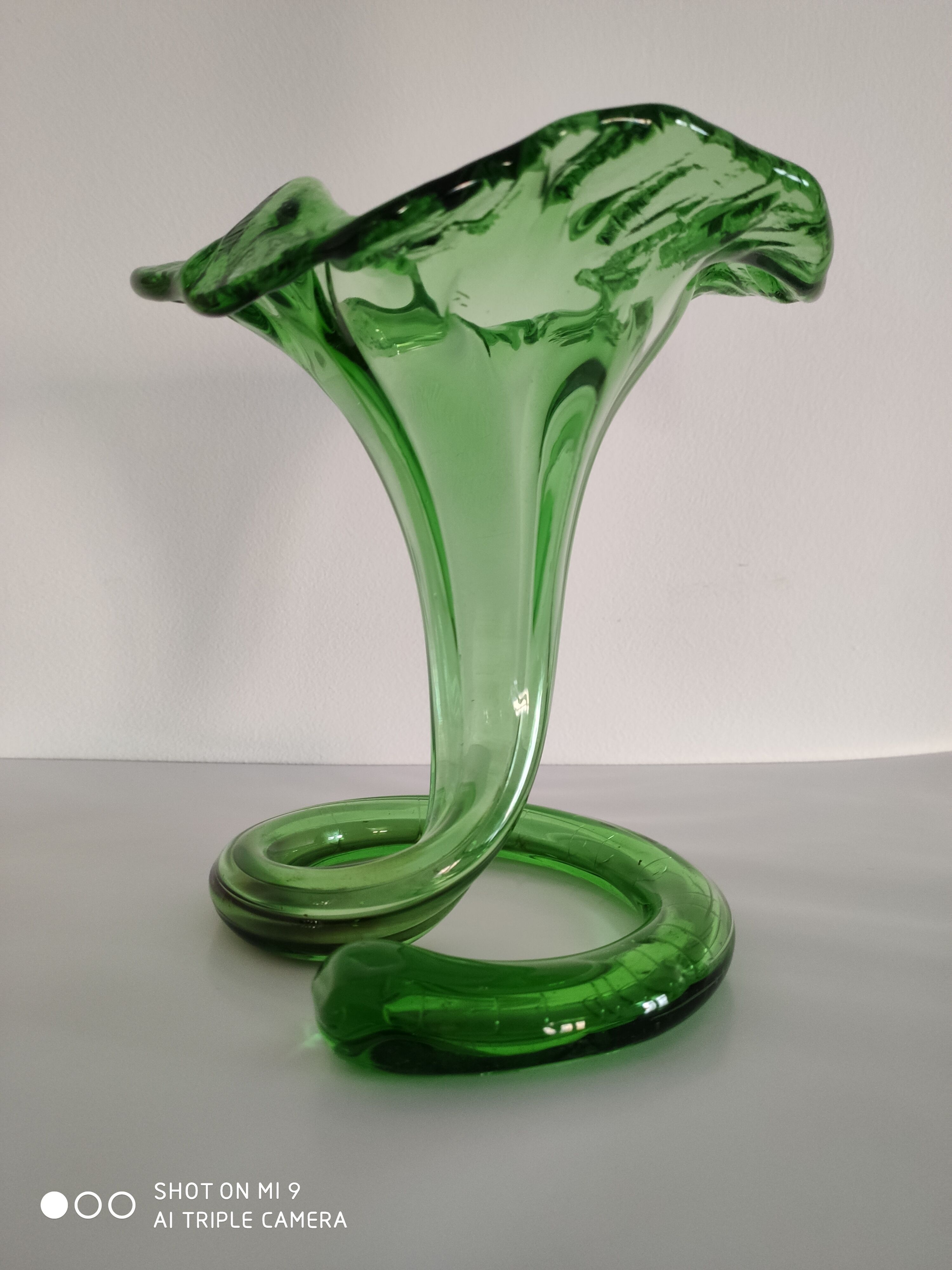 Blown glass vase
