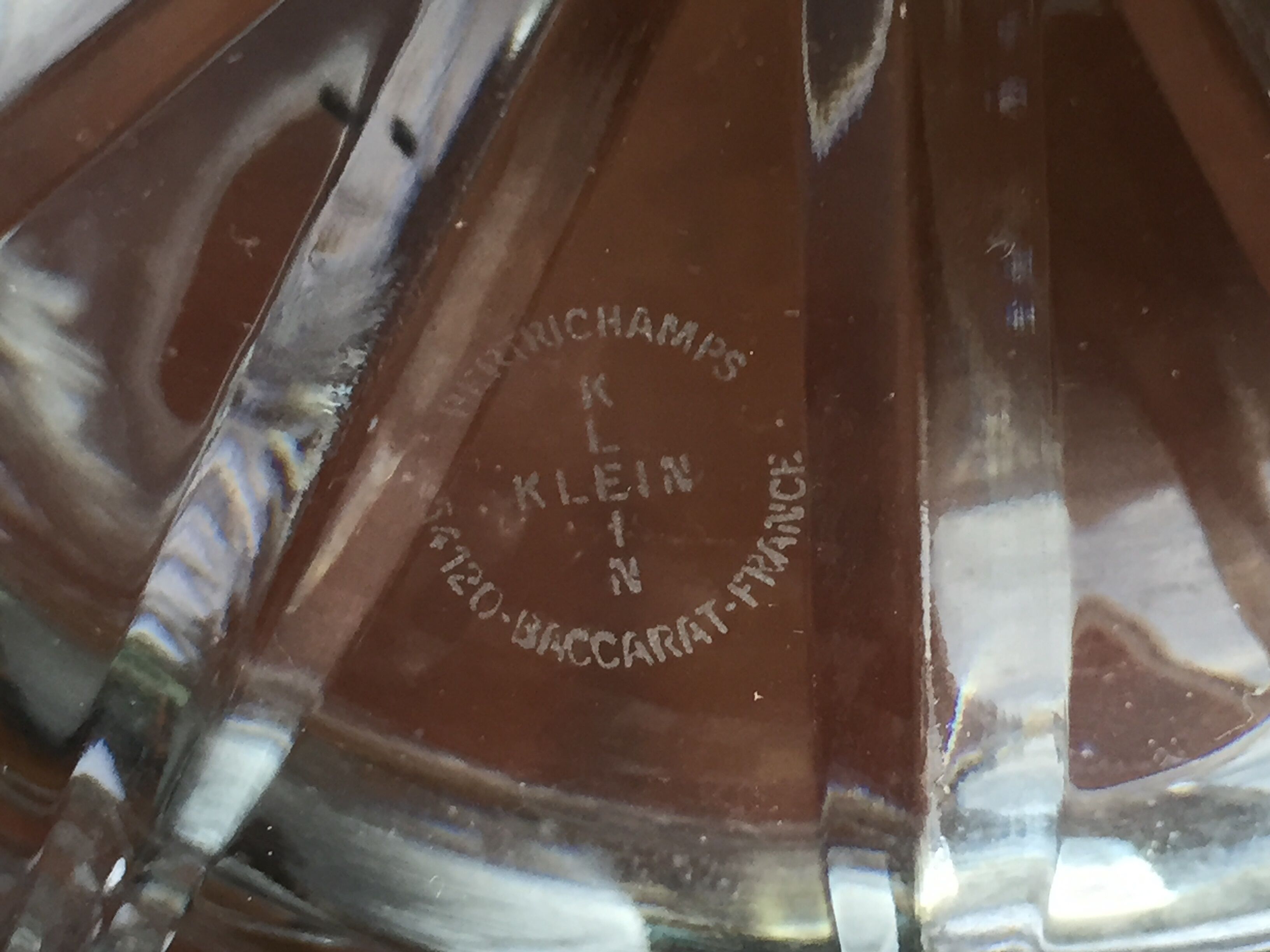 Baccarat crystal champagne service