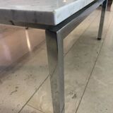 Marble and chrome coffee table