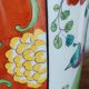Jean Boyer porcelain vase with floral and vegetal decoration and bird of paradise