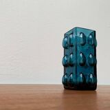 Bubble glass vase from the mid-century Scandinavian space age by Wilhelm Braun-Feldweg for Hirschberg, 1960s.