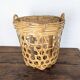 Woven bamboo basket