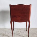 Three-drawer cherry bedside table