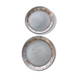 Set of 5 flat plates Niderviller model Mahia