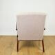 Vintage armchair B-310 VAR beige boucle dark structural wood 1970s - 2 pieces available