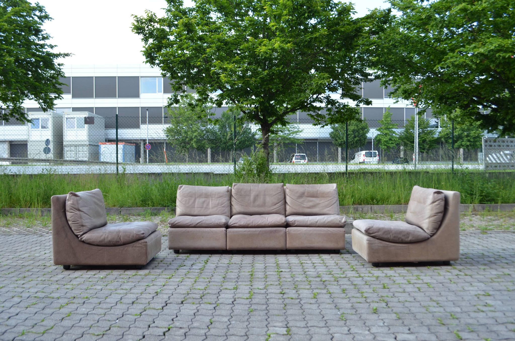 Canapé en cuir modulaire Walter Knoll