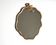 Gilded mirror with bird by Edouard Rambaud, 1990s