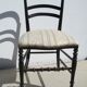 Napoleon III chair in blackened wood