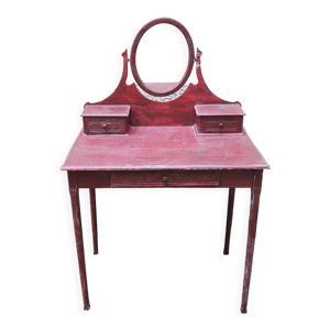 Ancienne table coiffeuse en bois