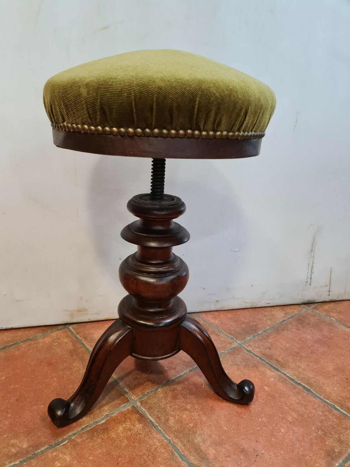 mahogany piano stool