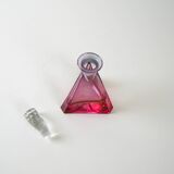 Triangular glass carafe, 1970s, manufactured in Czechoslovakia