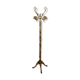 Marble and brass coat rack