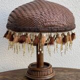 Vintage rattan lamp