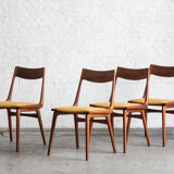Set of 4 boomerang dining chairs by Alfred Christensen, Denmark 1960