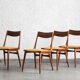 Set of 4 boomerang dining chairs by Alfred Christensen, Denmark 1960