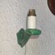 Wall lamp 50s green porcelain