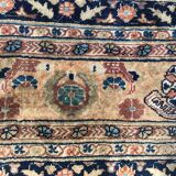 Tapis ancien persan Tabriz en soie très fin 135x160 cm