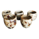 Set of 20th-century stoneware liqueur glasses