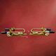 Pair of gilt brass wall lights in Empire style, Egyptian revival – 1940s-50s