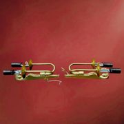 Pair of gilt brass wall lights in Empire style, Egyptian revival – 1940s-50s