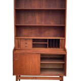Danish library and its teak secretary 1960 by Johannes Sorth