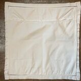 Antique embroidered pillowcase with venetian lace
